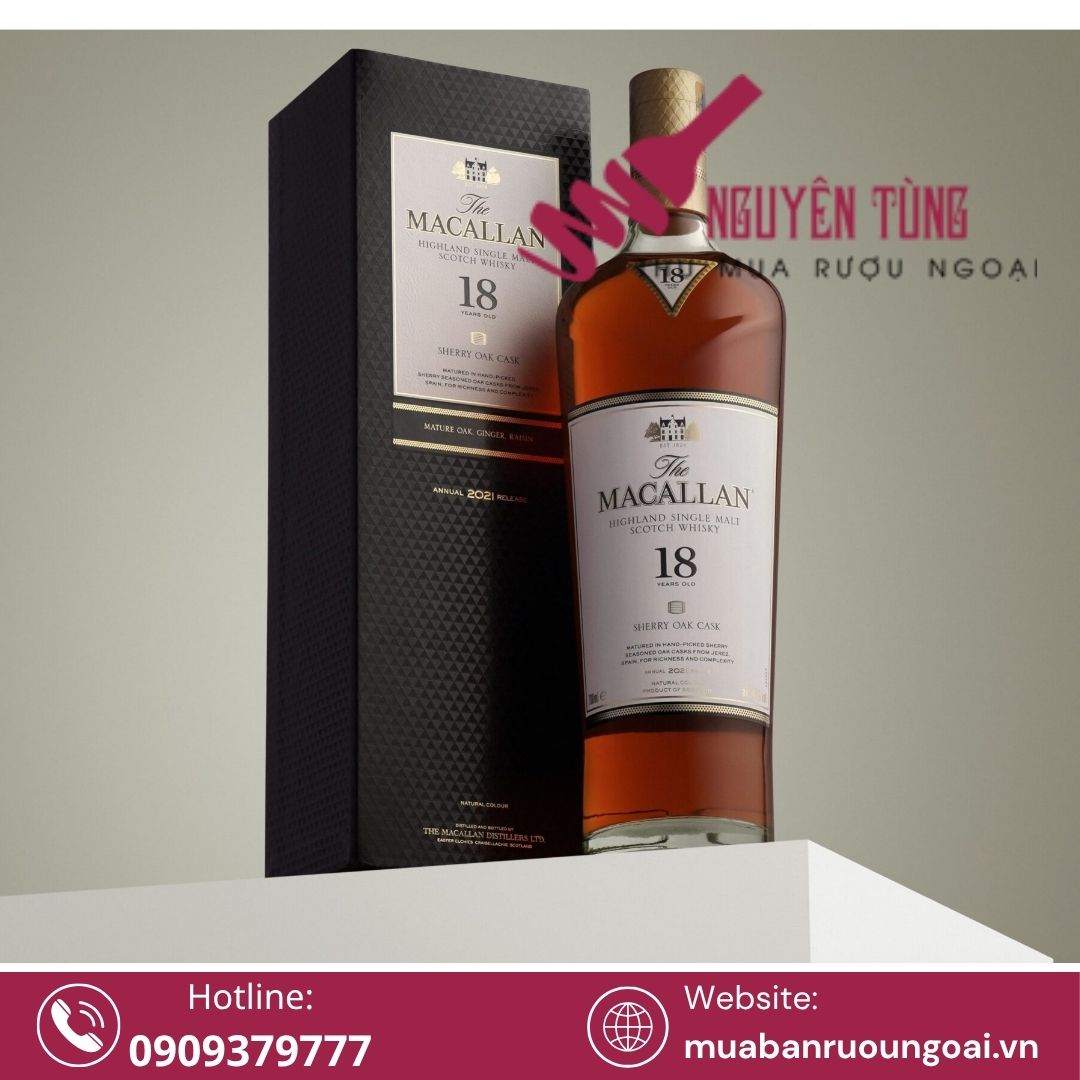 Nếu Hennessy là ông hoàng Cognac, thì Macallan chính là đỉnh cao của whisky single malt – sang trọng, tinh tế, và xứng đáng với giới thượng lưu.