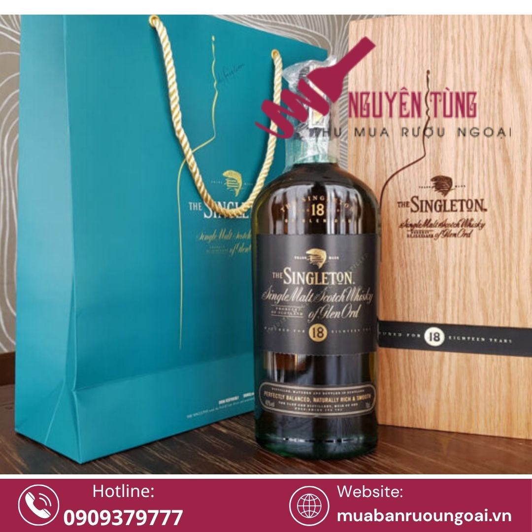 Singleton 18 năm mang đến vị ngọt ngào của trái cây sấy, caramen, và một chút hương vị khói nhẹ – lựa chọn hoàn hảo cho bữa tiệc sang trọng.