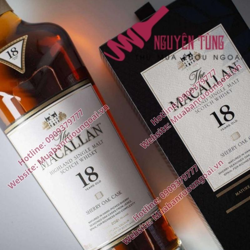 Rượu Macallan 18 Sherry Oak là biểu tượng của sự sang trọng, tinh tế và đỉnh cao trong thế giới single malt whisky Scotland.
