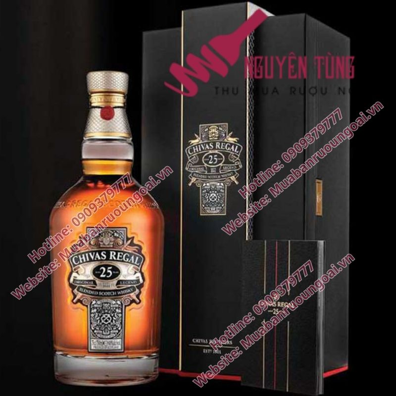 Rượu Chivas 25 năm (Chivas Regal 25 Years Old) là biểu tượng của đẳng cấp, sự tinh tế và sang trọng bậc nhất trong thế giới Scotch whisky.