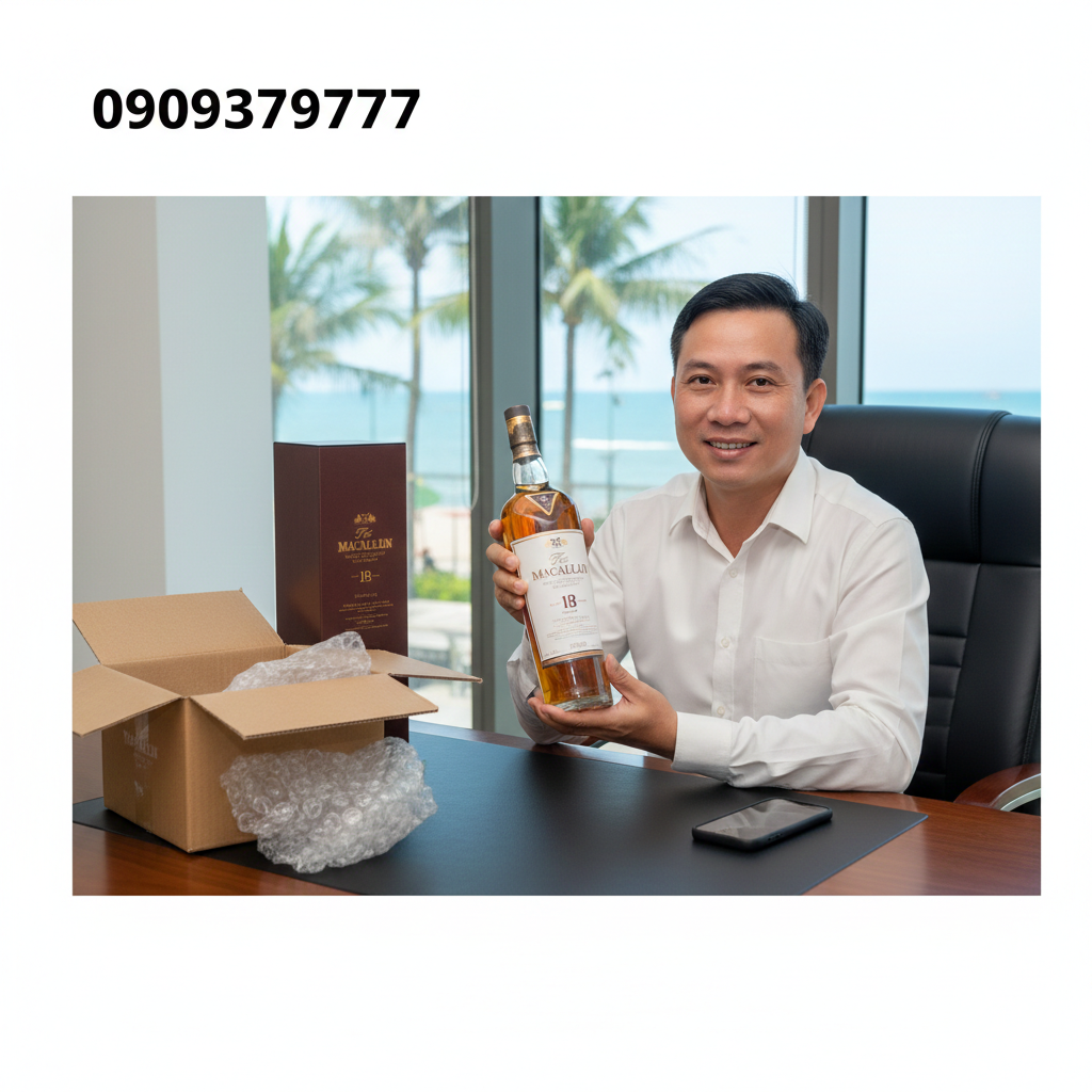 khách nhận rượu tại Phan Thiết