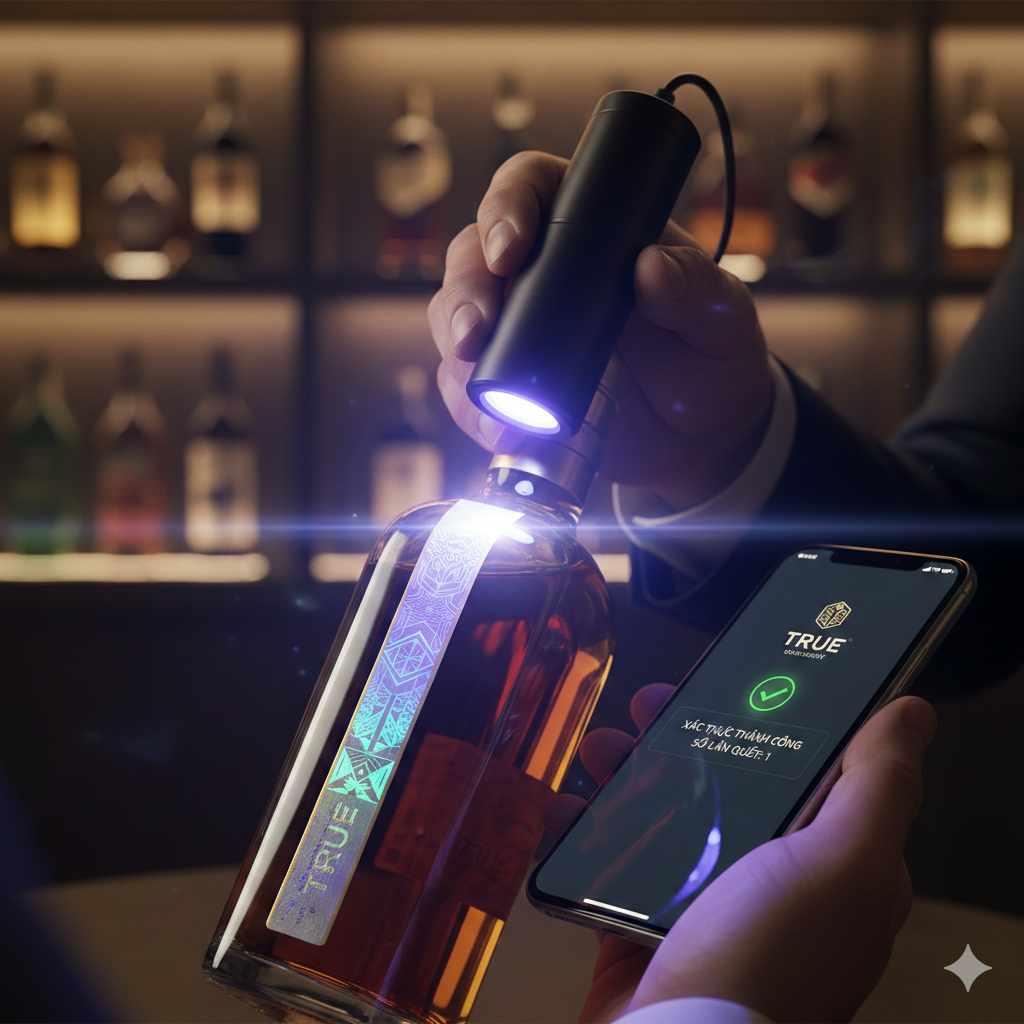 Kiểm tra tem rượu ngoại